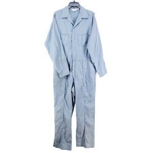 Walls Master Made Mens Size 40x32 Long Sleeve Twill Coveralls Gray